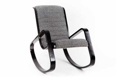 Кресло-качалка IM-Design Арно березовый шпон, экокожа/ткань Фото 2