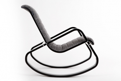 Кресло-качалка IM-Design Арно березовый шпон, экокожа/ткань Фото 4