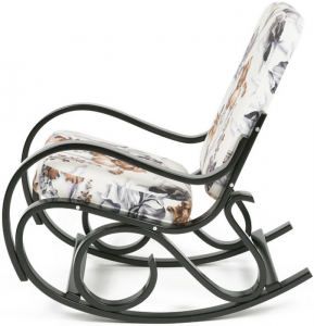 Кресло-качалка IM-Design Луиза березовый шпон, экокожа/ткань Фото 5