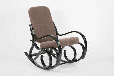 Кресло-качалка IM-Design Луиза березовый шпон, экокожа/ткань Фото 2