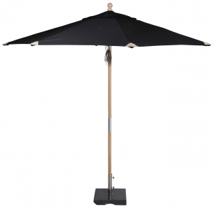 Зонт профессиональный BraFab Reggio дерево, полиэстер черный Фото 2