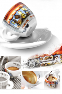 Кофейные пары для эспрессо Ancap Edex фарфор деколь Mercatini Фото 4