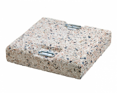 Утяжелительная плита квадратная с ручками для уличного зонта Утяжелитель бетон Фото 2