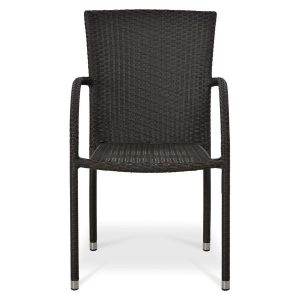 Кресло плетеное Afina Y282A-W52 Brown искусственный ротанг, сталь коричневый Фото 2