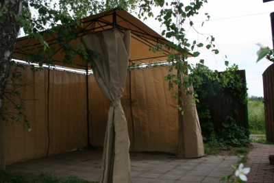 Садовый шатер KingGarden KG004 сталь, полиэстер бежевый Фото 4
