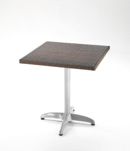 Стол плетеный обеденный RosaDesign Brio алюминий, искусственный ротанг коричневый Фото 3