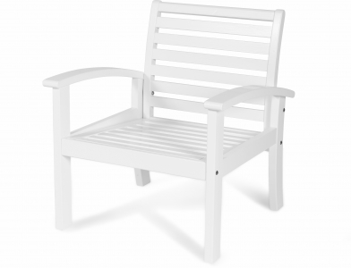 Кресло деревянное KWA Visby массив сосны белый Фото 1