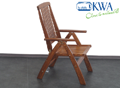 Кресло деревянное складное KWA Zara массив сосны капучино Фото 3