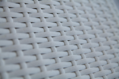 Обеденный плетеный стол Terrasophy алюминий, искусственный ротанг белый Фото 6