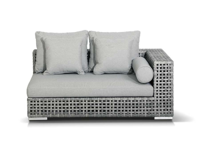 Комплект модульной плетеной мебели 4SIS Канти алюминий, искусственный ротанг светло-серый Фото 12