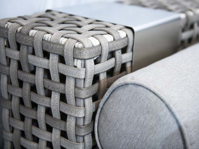 Комплект модульной плетеной мебели 4SIS Канти алюминий, искусственный ротанг светло-серый Фото 8