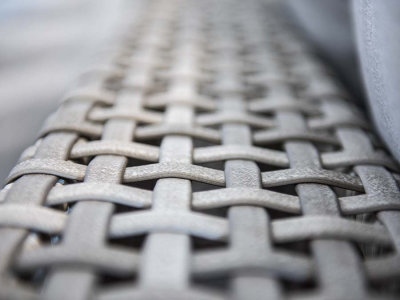 Столик плетеный кофейный 4SIS Канти алюминий, искусственный ротанг светло-серый Фото 4