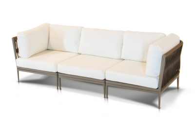 Комплект мебели 4SIS Касабланка алюминий, стекло, ткань серо-коричневый Фото 7
