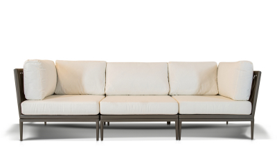 Комплект мебели 4SIS Касабланка алюминий, стекло, ткань серо-коричневый Фото 6