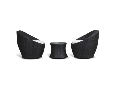 Комплект плетеной мебели 4SIS Туллон алюминий, искусственный ротанг черный Фото 2