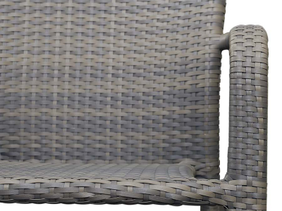 Комплект плетеной мебели на 2 персоны 4SIS Ачиано алюминий, искусственный ротанг серо-коричневый Фото 7
