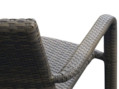 Комплект плетеной мебели 4SIS Бари алюминий, искусственный ротанг серо-коричневый Фото 4