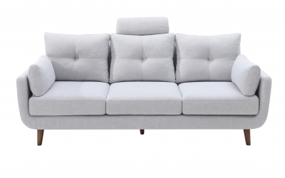 Мягкий диван 4SIS INDOOR эвкалипт, сосна, МДФ, дуб, ткань серый Фото 7
