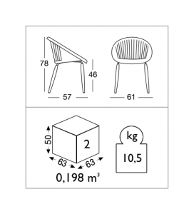 Кресло пластиковое Scab Design Natural Giulia сталь, дуб, технополимер натуральный дуб, лен Фото 9