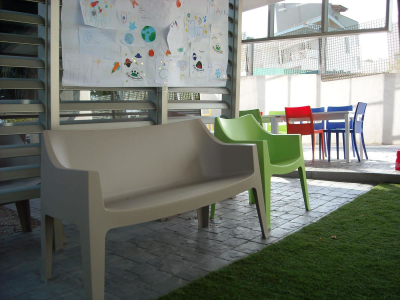 Кресло пластиковое Scab Design Coccolona технополимер зеленый Фото 3