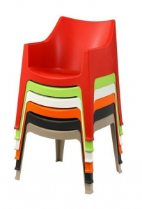 Кресло пластиковое Scab Design Coccolona технополимер красный Фото 3
