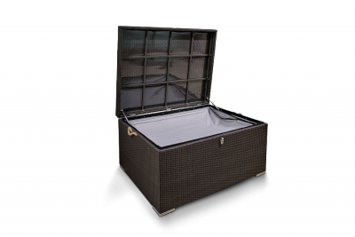 Ящик для хранения плетеный 4SIS Тренто алюминий, искусственный ротанг серо-коричневый Фото 2