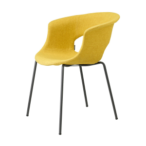 Кресло с обивкой Scab Design Miss B Pop coated steel frame сталь, поликарбонат, ткань антрацит, желтый Фото 4