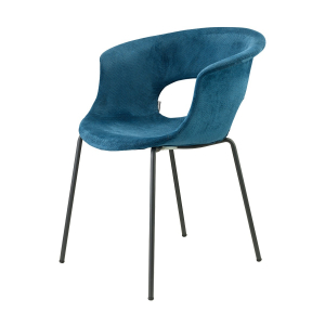 Кресло с обивкой Scab Design Miss B Pop coated steel frame сталь, поликарбонат, ткань антрацит, морская волна Фото 4