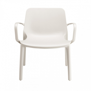 Кресло пластиковое Scab Design Ginevra Lounge стеклопластик лен Фото 3