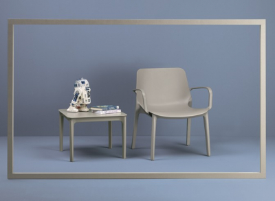 Кресло пластиковое Scab Design Ginevra Lounge стеклопластик тортора Фото 4