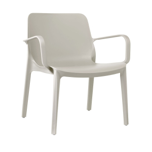 Кресло пластиковое Scab Design Ginevra Lounge стеклопластик тортора Фото 3