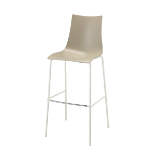 Стул барный пластиковый Scab Design Zebra Technopolymer сталь, технополимер лен, тортора Фото 5