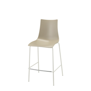 Стул полубарный пластиковый Scab Design Zebra Technopolymer сталь, технополимер лен, тортора Фото 5