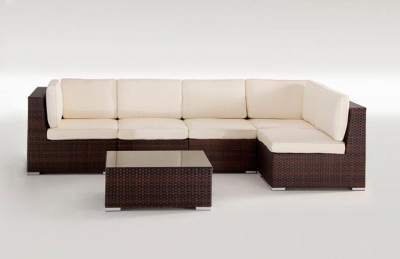 Комплект плетеной мебели Grattoni Giove алюминий, искусственный ротанг коричневый, бежевый Фото 2