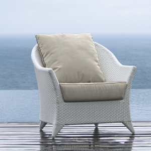 Кресло плетеное с подушками Skyline Design Malta алюминий, искусственный ротанг, sunbrella белый, бежевый Фото 10