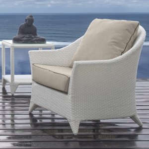 Кресло плетеное с подушками Skyline Design Malta алюминий, искусственный ротанг, sunbrella белый, бежевый Фото 11