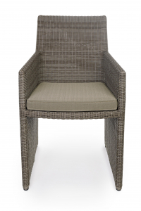 Кресло плетеное с подушкой Garden Relax Abigail алюминий, искусственный ротанг коричневый Фото 3