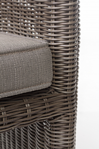 Кресло плетеное с подушкой Garden Relax Abigail алюминий, искусственный ротанг коричневый Фото 7