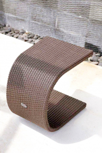Столик плетеный для лежака Skyline Design Sophie алюминий, искусственный ротанг бронзовый Фото 6
