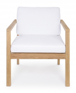 Кресло деревянное с подушками Garden Relax Arizona тик, ткань коричневый Фото 4