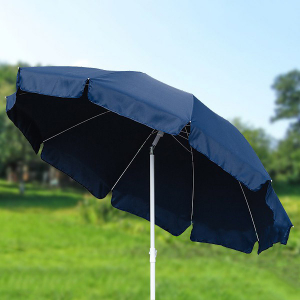 Садовый зонт D_P сталь, полиэстер синий Фото 1