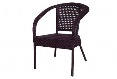 Комплект плетеной мебели GARDA искусственный ротанг, алюминий черный Фото 3