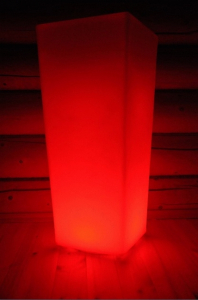 Вазон светодиодный G-Luciana Potter-L полиэтилен матовый белый Фото 4