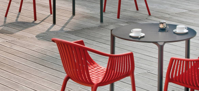 Кресло пластиковое PEDRALI Tatami стеклопластик красный Фото 14