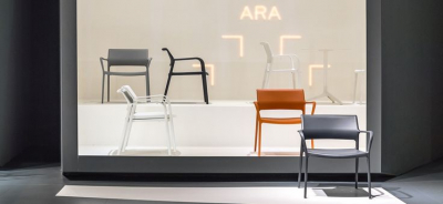 Кресло пластиковое PEDRALI Ara Lounge стеклопластик оранжевый Фото 10