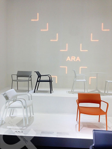 Кресло пластиковое PEDRALI Ara Lounge стеклопластик бежевый Фото 8