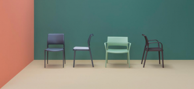 Кресло пластиковое PEDRALI Ara Lounge стеклопластик зеленый Фото 11
