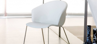Кресло пластиковое PEDRALI Grace металл, пластик белый Фото 1
