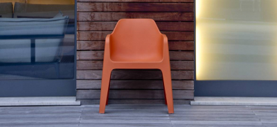 Кресло пластиковое PEDRALI Plus пластик оранжевый Фото 6