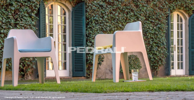 Кресло пластиковое PEDRALI Plus стеклопластик белый Фото 21